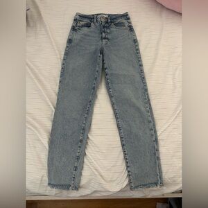 Garage Blue Straight Leg Jeans